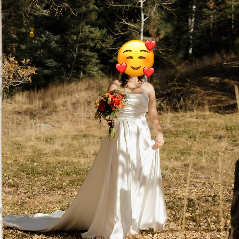 Beautiful Satin Wedding Gown